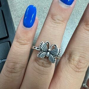 James Avery butterfly ring